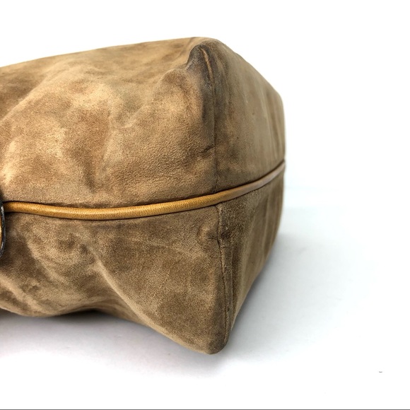 Vintage Mark Cross Brown Suede Handbag - Picture 8 of 13
